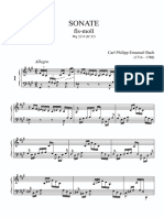 CFE Bach - Sonate Fis-Moll