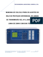 Roteiro de Ajustes Sel 411l (2t)