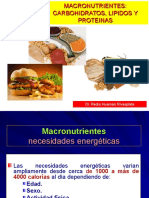 Nutrición Clínica - Macronutrientes, Carbohidratos, Lípidos y Proteinas