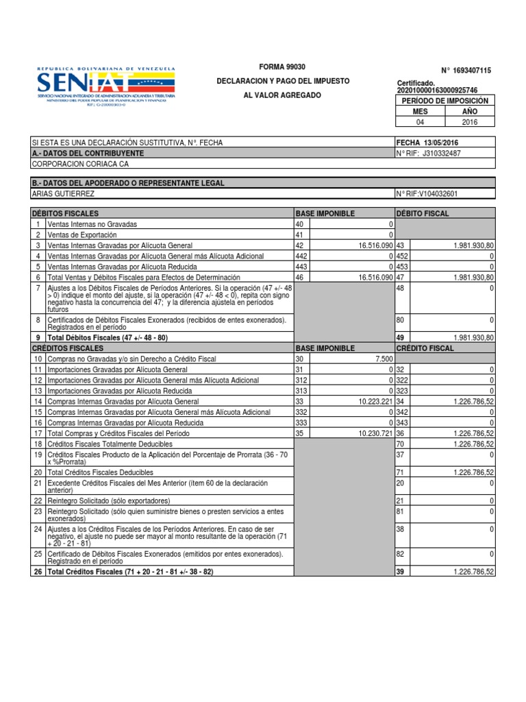 Declaracion Iva Value Added Tax Taxes