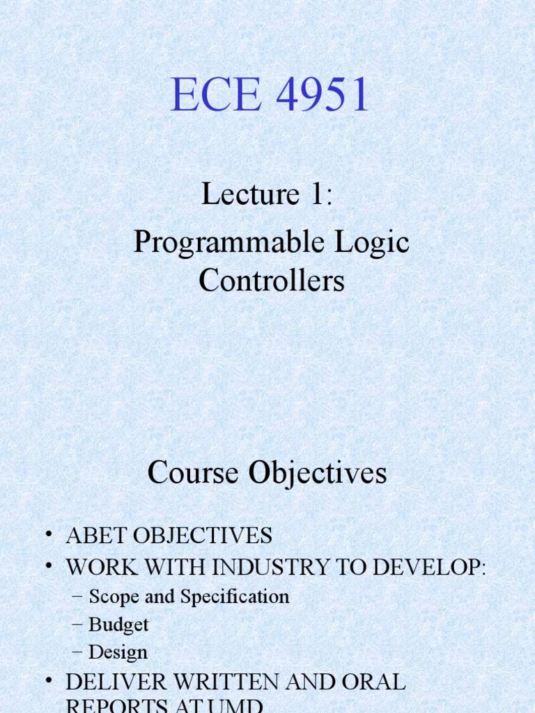 Programmable Logic Controllers | PDF | Programmable Logic Controller ...