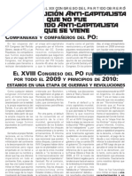 Carta Abierta Al XIX Congreso Del PO