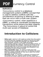 Concurrency Control in DataBase