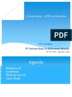 A Case Study - II PRC On Pensions: 9 Current Issues in Retirement Benefits