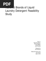 National Liquid Detergents Feasibility Study