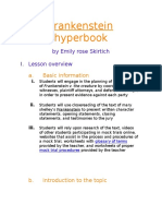 Frankenstein Hyperbook: by Emily Rose Skirtich Lesson Overview