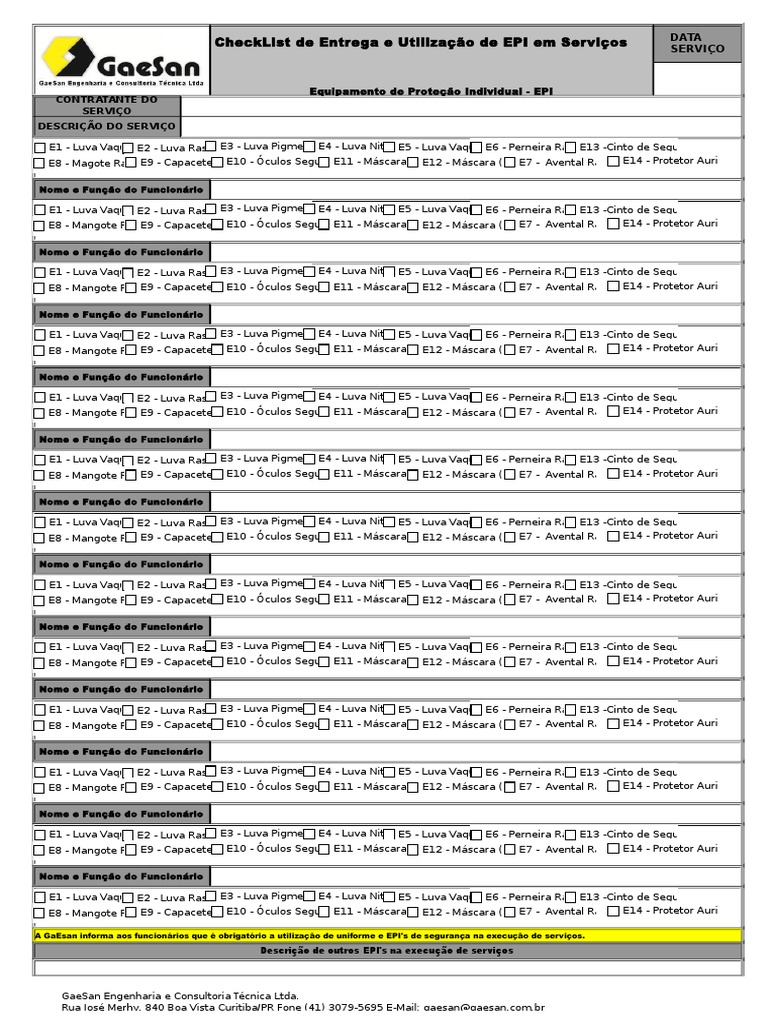 Modelo (EPI Check List Serviços - PS10)GaeSan15112014.xls