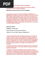 Meditação e Apelos Para Cada Dia Da Semana