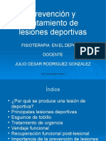 Clase 6 Prevencion y Tratamiento de Las Lesiones Deportivas