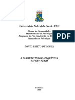 Dissertação a Subjetividade Maquinica Em Guattari Dissertacao Ufc Souza David Britto De
