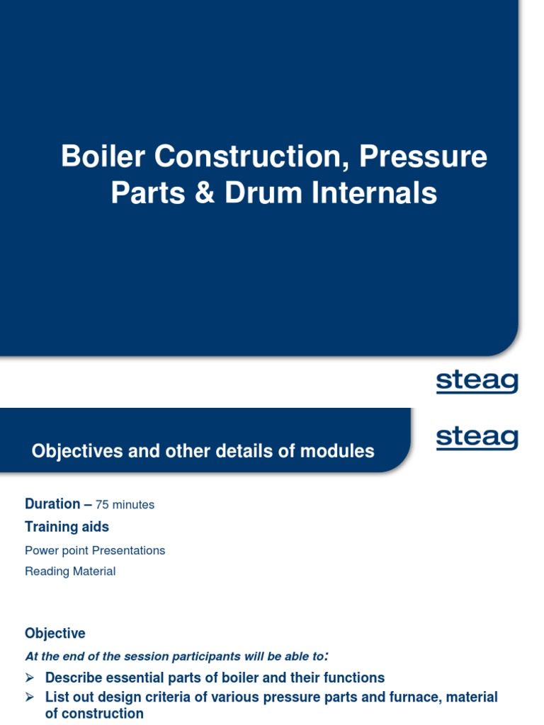 Session 1 Module 2 - Boiler Construction PDF | PDF