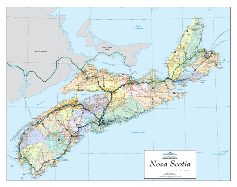 Map of Nova Scotia PDF
