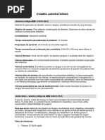 Exames Laboratoriais - Texto