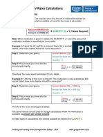 Drug Dosage and IV Rates Calculations