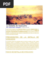 La Batalla de Ayacucho