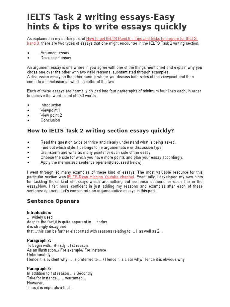 IELTS Task 14 Writing Essays-Easy Hints & Tips To Write Essays