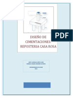 Diseño de Cimentaciones Reposteria Casa Rosa para Imprimir