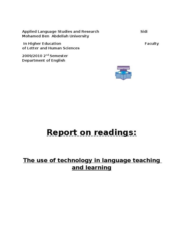 Technology In Language Teaching Pdf Educational Technology