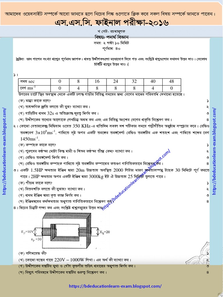 ssc physics question
