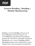 Garment Bundling & Garment Sewing and Assembling