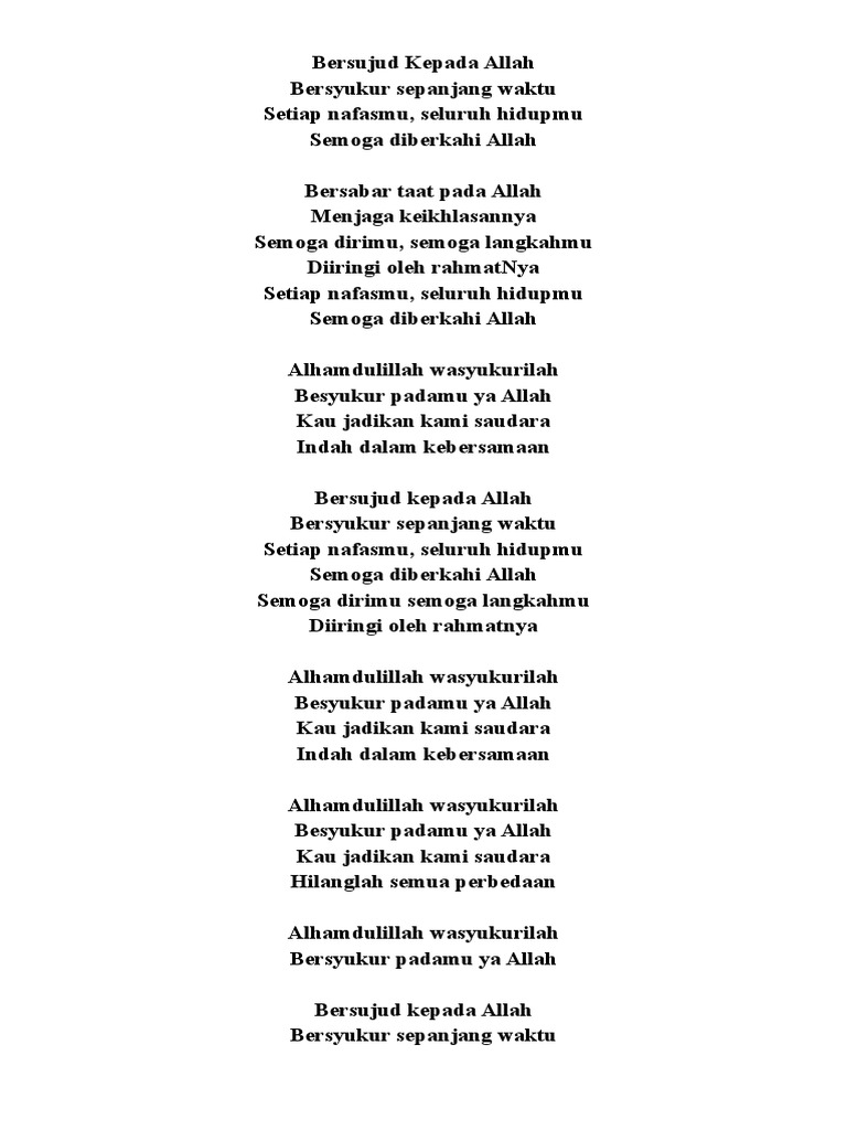 Bersujud Kepada Allah