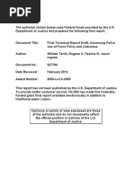 Assessment of Reasonable Use of Force