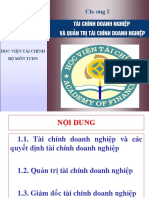 HVTC-Chương 1-ài chính doanh nghiệp và quản trị tài chính doanh nghiệp PDF