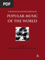 Continuum Encyclopedia Of Popular Music Of The World Part 1 Performance And Production Volume Ii 2003 Digital To Analog Converter Musical Instruments