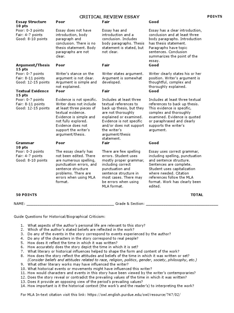 How to evaluate a critique paper image