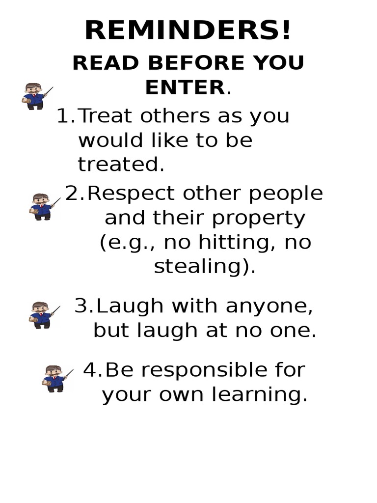 Classroom Etiquette Guide | PDF