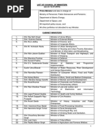 Cabinet Ministers 2016