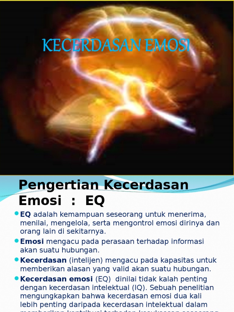 Pengertian dan Fungsi Kecerdasan Emosi | PDF | Pengembangan Diri