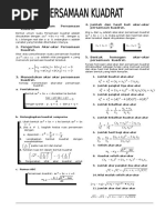 Materi Persamaan Kuadrat LENGKAP - PRINT