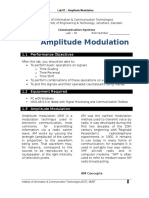Amplitude Modulation: 1.1 Performance Objectives