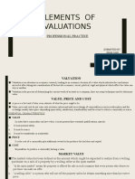 Elements of Valuations