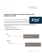 A Guide To UC Viden For Students Handing in Their Graduation Projects