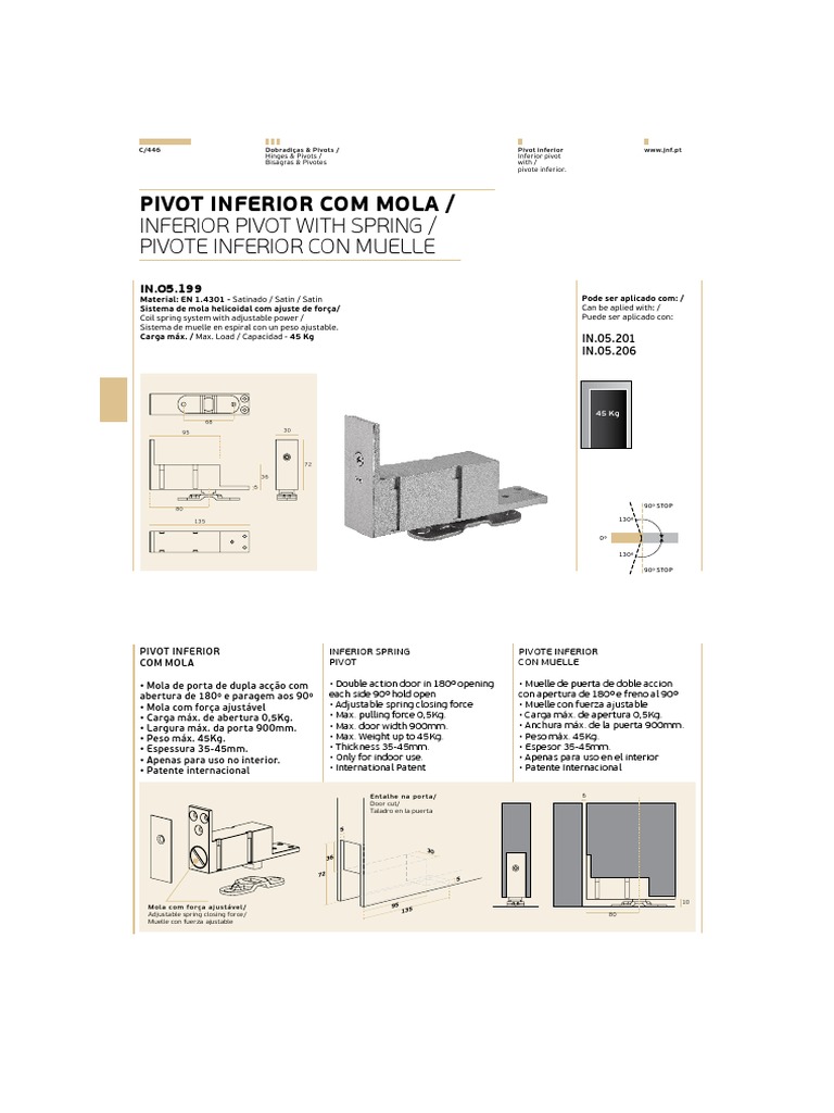 Pivot Inferior com Mola Ajustável | PDF | Casa e Jardim | Computadores