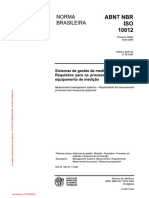 NBR ISO 10012 - 2004 - Sistema de Gestao de Medicao