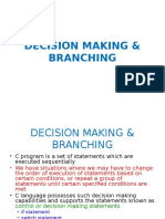 Decision Making and Branching