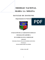 Evaluación de La Calidad de Excretas y Degradación Aeróbica de Estiércol en El Compostaje