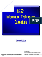 15.561 Information Technology Essentials: Thomas Malone