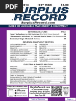 RETEN September 2016 Surplus Record Machinery & Equipment Directory ... September 2016 Surplus Record Machinery & Equipment Directory ...  