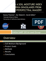 Developing a Soil Moisture Index for California Grasslands from Airborne Hyperspectral Imagery