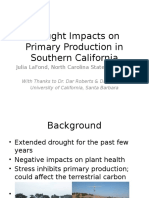 Effects of Drought on Terrestrial Primary Productivity in Southern California