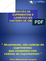 1 Aula - Gestão de Suprimentos e Logística No Canteiro de Obras