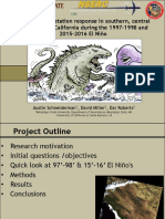Comparing Vegetation Response in Southern, Central and Northern California during the 1997-1998 and 2015-2016 El Nino