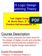 ECE103 Logic Design and Switching Theory