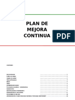 Plan de Mejora Continua