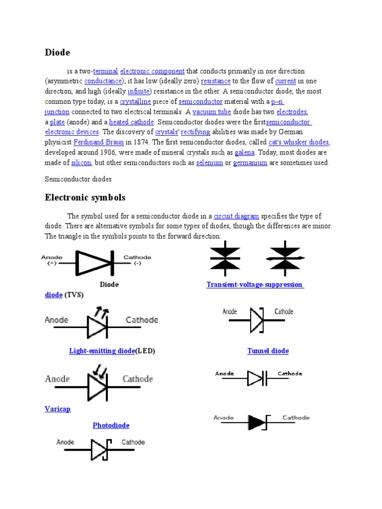 Diode Diode Transistor