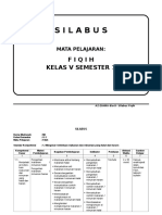 Silabus Fiqih Kelas 5